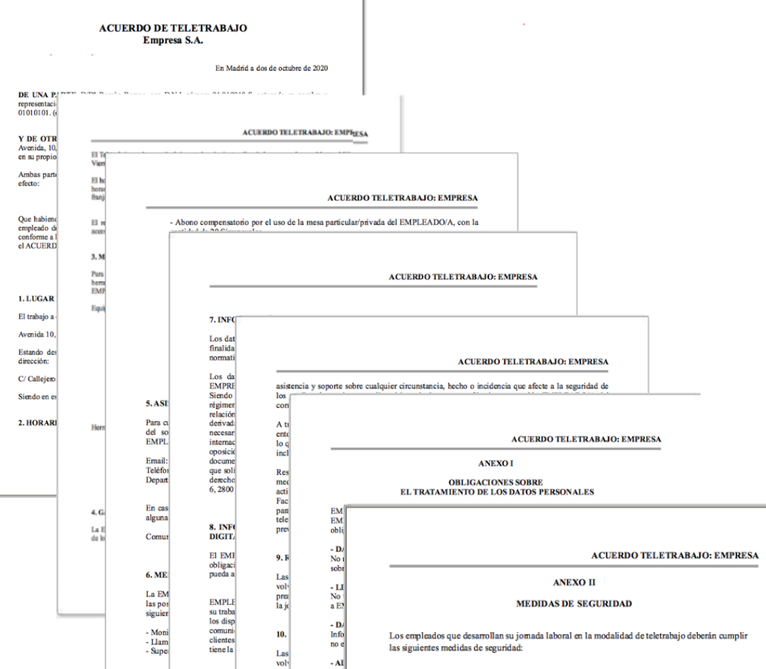 ACUERDO DE TELETRABAJO